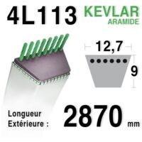 Courroie adaptable 4L1130 – Accessoire pour tondeuse – Longueur 1130mm – Compatible HUSQVARNA et AYP