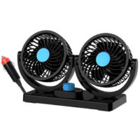Ventilateurs De Voiture 12 V, Ventilateur De Refroidissement à Air De Voiture à Double Tête Ventilateur De Voiture électrique Ventilateur De Voiture Prise Allume-cigare