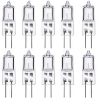 Ampoule halogène G4 12V 20W – Blanc chaud 2800K dimmable – Lot de 10 – 260 lumens pour éclairage intérieur et extérieur – Deckon