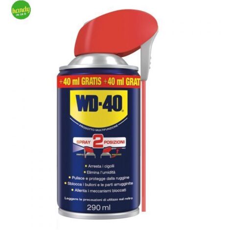 WD-40 SPRAY MULTIUSO LUBRIFICANTE SBLOCCANTE BOMBOLETTA 250ml+40ml GRATIS