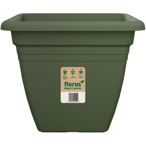 Florus Mediterran Quadro 40 Green Vaso Quadrato