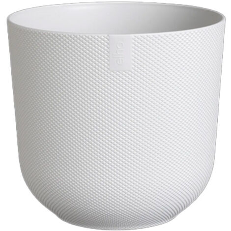 ELHO, VASO JAZZ ROUND BIANCO Ø19XH18CM, VASI INTERNO ESTERNO