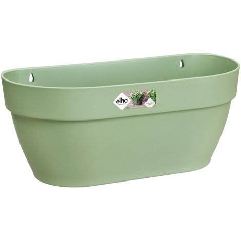 Elho Vibia Campana Wall Basket 35 Green Fioriera Rettangolare
