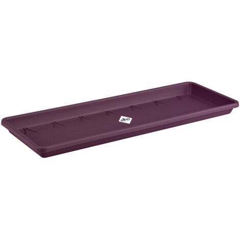 Elho Barcelona Trough Saucer 90 Porpora acero Sottovaso Rettangolare