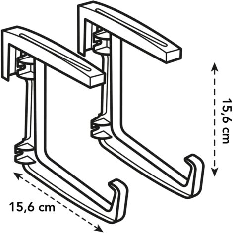 2 GANCI GREEN BASICS BALCONY BRACKET METAL ANTRACITE ELHO