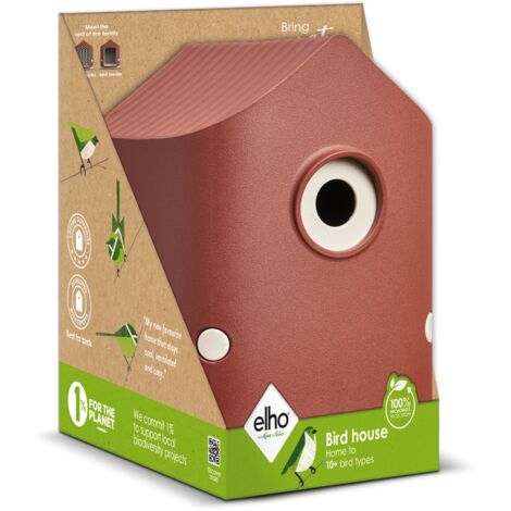 Elho Cosy Bird House 18 Rosso toscano  Varie forme
