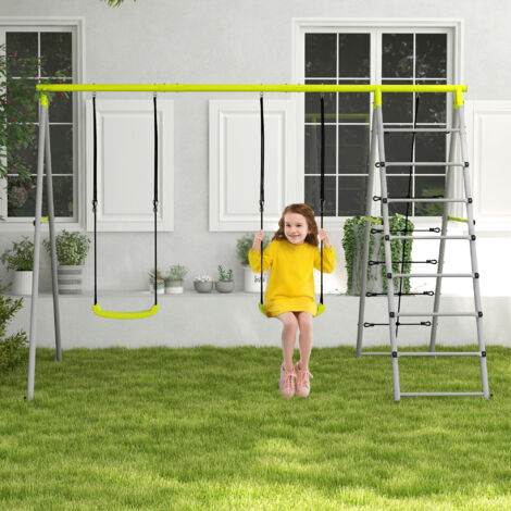 Filet D'escalade BeneLabel – 196×125 Cm – Nylon 15 Mm – Pour Portique, Cabane, Balançoire – Jeux Extérieurs – Accessoire Entraînement