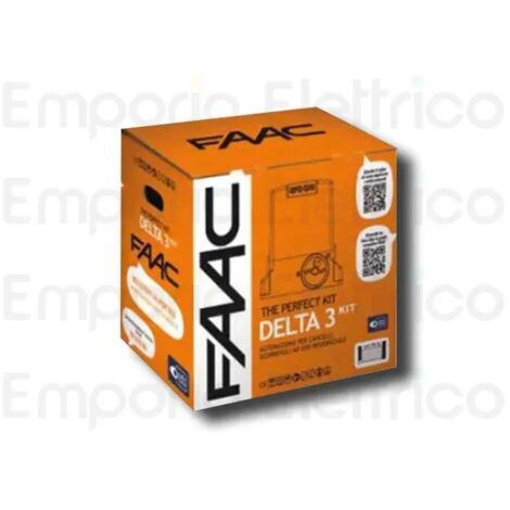 Faac – Kit de motorisation de portail 230V – Charge maximale 900 kg – Longueur de vantail 8 m – Moteur puissant avec fin de course magnétique – 105918 - delta3 (1/3)