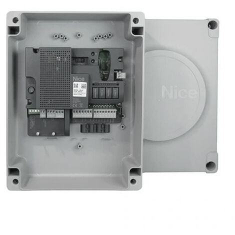 Nice – Centrale de commande pour portails battants 230V – MC800 – Technologie BlueBUS – Contrôle à distance via application mobile