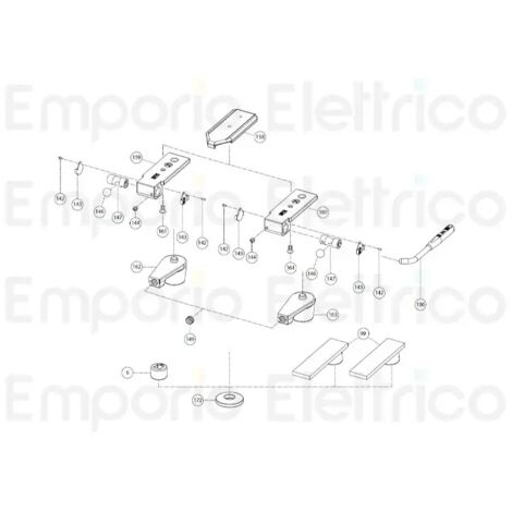 fadini pièce détachée clé de verrouillage/déverrouillage pour combi 740 740100 (1/3)