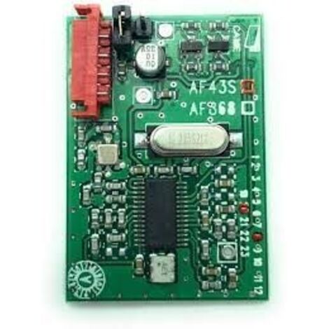 Récepteur radio 433,92 MHz – Alimentation 12V/24V AC/DC – 2 canaux – Compatible télécommandes CAME – Installation facile - AF43S