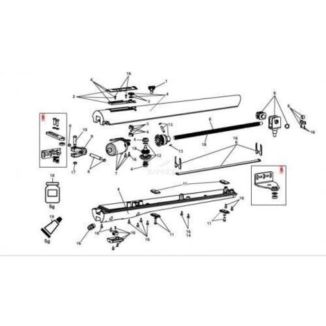 Attaches avant-arrières 63002565 pour motorisation portail FAAC S418 – Fixation stable – Éléments de remplacement inclus (1/5)