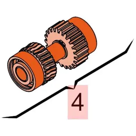 faac pièce détachée première réduction 770/roller 718075 (1/4)