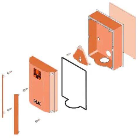 Groupe de conteneurs en plastique FAAC 494013 avec verre pour remplacement PHOTOBEAM