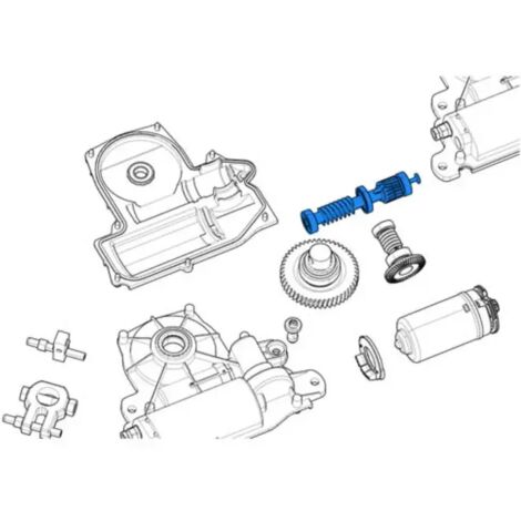 Vis sans fin deuxième réduction pour motorisation de portail – Compatible CAME – Référence 119RIA067 (1/3)