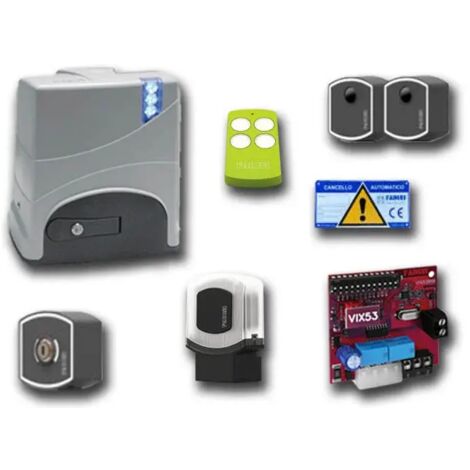 Kit d'automatisation pour portail coulissant FADINI KIT JUNIOR 624 624K0VL 400 kg 24 V (1/3)