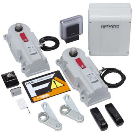 Faac – Kit de motorisation de portail 106747445 – 770N 24V – Pour vantaux jusqu'à 2m – Actionneurs électromécaniques robustes