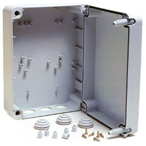 Genius – Conteneur en plastique pour motorisation de portail – Résistant aux intempéries – Compatible centrales 230V – JA320