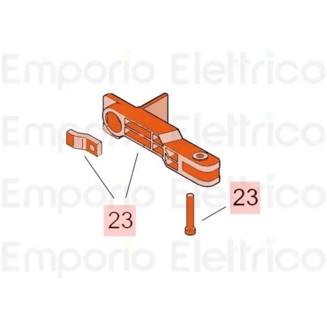 Groupe de levier de déverrouillage FAAC 63003339 pour moteur 746 844 (pièce de rechange) (1/3)