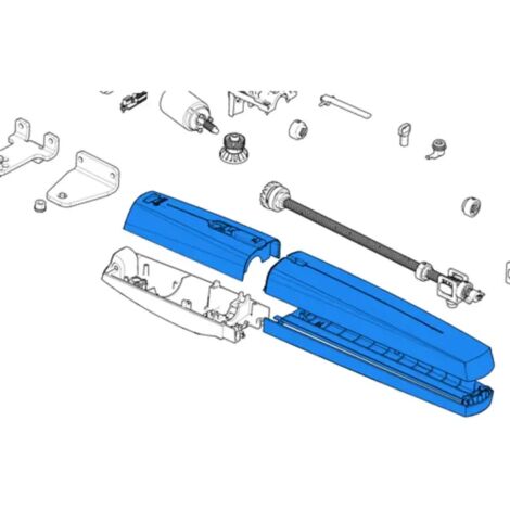 came pièce détachée groupe plastiques externes ral7024 axi20-25 88001-0202 (1/3)