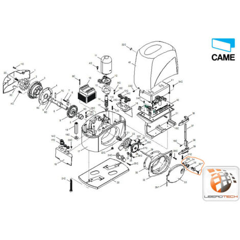 Cylindre de déverrouillage CAME 119RIBX042 – Compatible moteur BX-243 – 2 clés incluses – Résistance et qualité de conception (1/5)