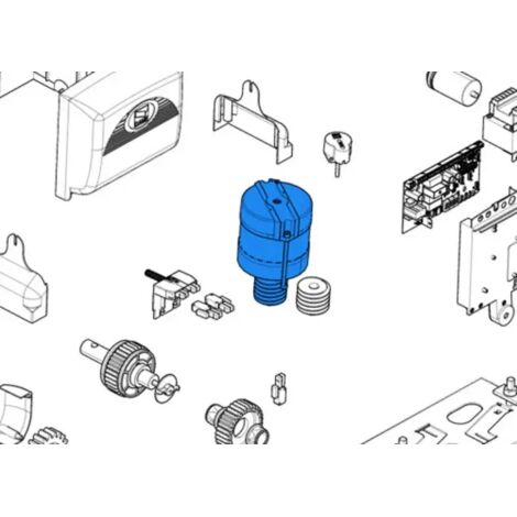 Came – Pièce détachée moteur BX pour motorisation de portail – Fonctionnement fluide et silencieux – 119RIBX016