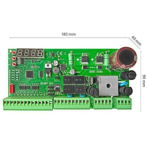 Armoire de commande basse tension 12/24V pour 1/2 moteurs – Écran intégré – Recharge batterie tampon – STARTS10 – Nologo