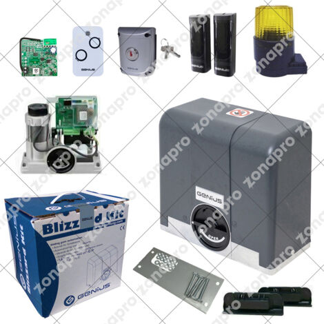 genius kit motorisation blizzard 500 enc 868mhz 230v 104001