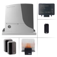 Nice – Kit de motorisation de portail – RB1000BDKCE – Pour portails coulissants jusqu'à 1000 kg – 24 V avec technologie bidirectionnelle