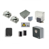Nice – Kit d'automatisation pour portail battant – MFAB3024BDKCE – 24 Vcc – Moteur irréversible avec encodeur magnétique – Pour vantaux jusqu'à 3 m