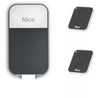 Nice – Kit de motorisation de portail SPIDO600KLT – Pour portes jusqu'à 10,5 m² – Moteur 600N avec 2 télécommandes ON2E – Tension 230V