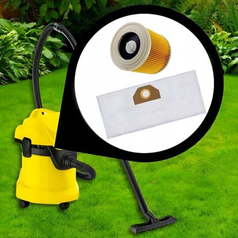 Ancable 5 Sacchetti Filtro Per Aspirapolvere Kärcher WD3 WD2 MV3 - Sostitivi 6.959-130.0 Per A2204/2504 - Qualità Premium