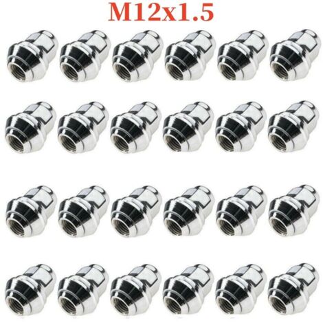 24 écrous de roue coniques M12x1,5 SW 19 pour jantes alliage Ford Fiesta