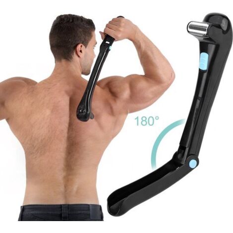 Rasoir électrique à long manche, pliable et sans fil, idéal pour le dos, les épaules et les hanches. Convient aux hommes.