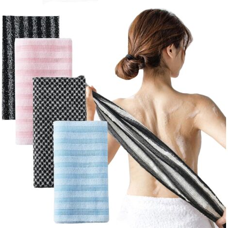 Serviette de douche exfoliante Blissal, serviette Blissal pour hommes et femmes, 4 couleurs