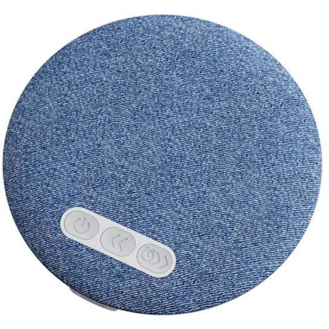 Haut-parleur sous l'oreiller pour dormir, technologie de conduction osseuse Bluetooth, générateur de bruit blanc, contrôle du volume, minuterie de sommeil, adapté aux dormeurs latéraux, bleu