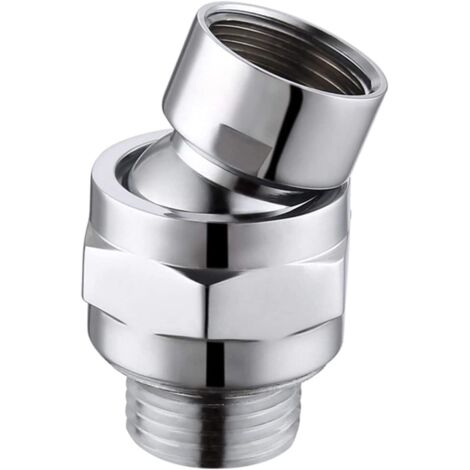 Rotule réglable en laiton, rotule pour raccords de douche, adaptateur de rotule pour pommeaux et bras de douche, convient pour raccorder les pommeaux et bras de douche (1/5)