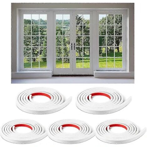 rouleaux de 10 mètres de grilles de fenêtre autocollantes, kit de 5 rouleaux (10 mètres au total) - Idée cadeau