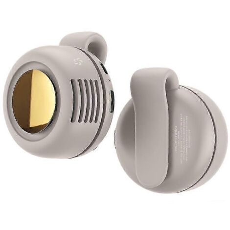 Ventilateur portable à pince rechargeable USB, mini ventilateur à pince pour le cou et la taille, ventilateur de refroidissement réglable