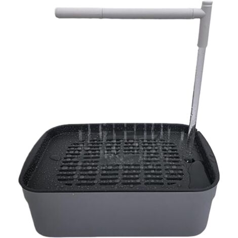 Douche automatique pour oiseaux - Fontaine de bain automatique pour perruches, cascade silencieuse à circulation d'eau, station de spa rechargeable pour perruches, pinsons, perroquets et canaris