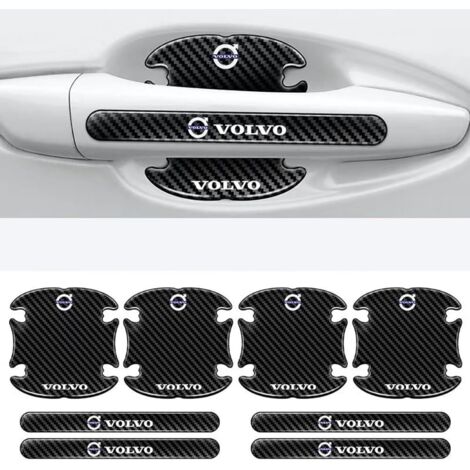 Lot de 8 protections pour poignées de porte Volvo XC60 XC90 XC40 S90 S60 V60 V40 - Protection anti-rayures pour poignées de porte (2 pièces) (1/5)