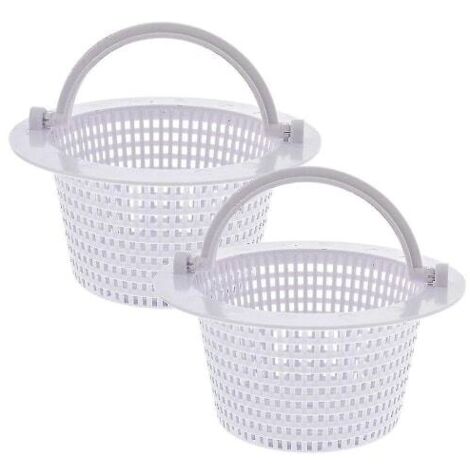 Panier de rechange pour skimmer de piscine (lot de 2) - Skimmer BY blanc pour piscine hors sol encastrée (1/5)