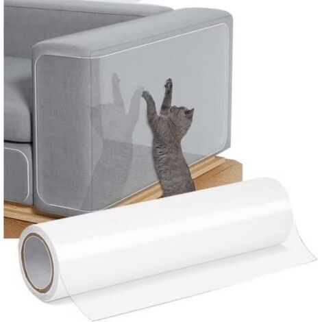 Protection transparente pour canapé contre les griffures, protection pour meubles pour chats et chiens