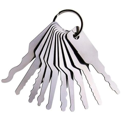 Kit de 10 clés de réparation pour serrures de voiture, etc., en acier inoxydable. (1/5)