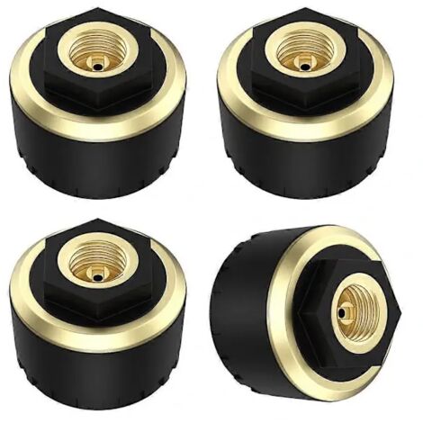 Système de surveillance de la pression des pneus compatible Bluetooth, équipé de quatre capteurs de pression des pneus en temps réel.