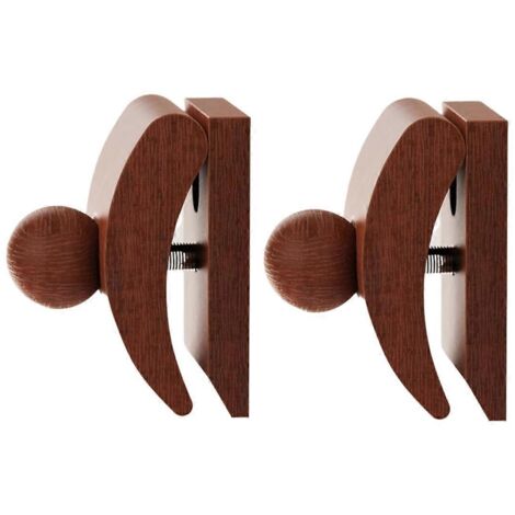 Crochets muraux, crochets pour couvertures, pinces pour crochets de couvertures, présentoirs pour tapis, pinces murales en bois (paquet de 2) (1/5)