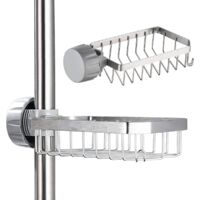 1 pièce – Porte-savon de douche – Porte-savon de douche en acier inoxydable – Porte-savon de douche – Porte-savon de douche, sans perçage, pour savons de 20 à 32 mm de diamètre
