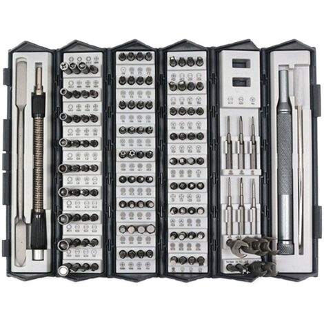 Jeu de tournevis 128 en 1, kit d'outils de réparation de précision multifonctionnel pour usage domestique (1/5)