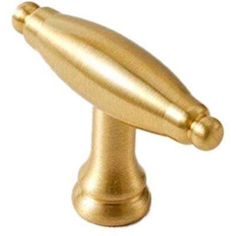 Poignées de porte en laiton pour meubles, 6 tailles disponibles, pour portes, tiroirs d'armoires et meubles à chaussures, 50 mm (1/5)