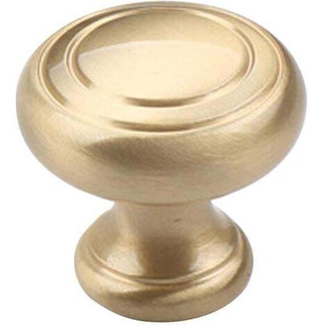 Poignée de tiroir/meuble en laiton massif, 16 mm, pour porte ou meuble. (1/5)